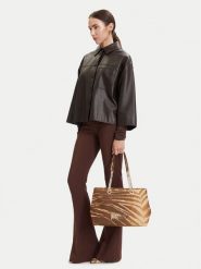 Just Cavalli Torebka 80RA4BB9 ZSA85 Brązowy. Brązowe torebki do ręki damskie Just Cavalli, bez wzorów, ze skóry, bez dodatków. Za 862.99 zł.