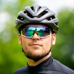 Okulary Lynx Galibier rowerowe matowy niebieski szkło dymne Kat.3. Niebieskie okulary przeciwsłoneczne męskie Lynx, prostokątne. Za 166.25 zł.