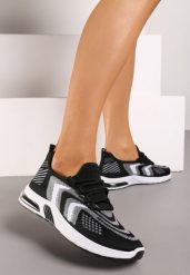 Czarne Buty Sportowe Adialla. Czarne obuwie sportowe damskie Born2be, z aplikacjami. Za 44.99 zł.