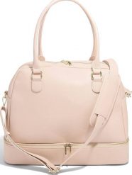 Torba damska Stackers jasnoróżowa. Czerwone torebki do ręki damskie Stackers, bez wzorów, eleganckie, bez dodatków. Za 699.00 zł.