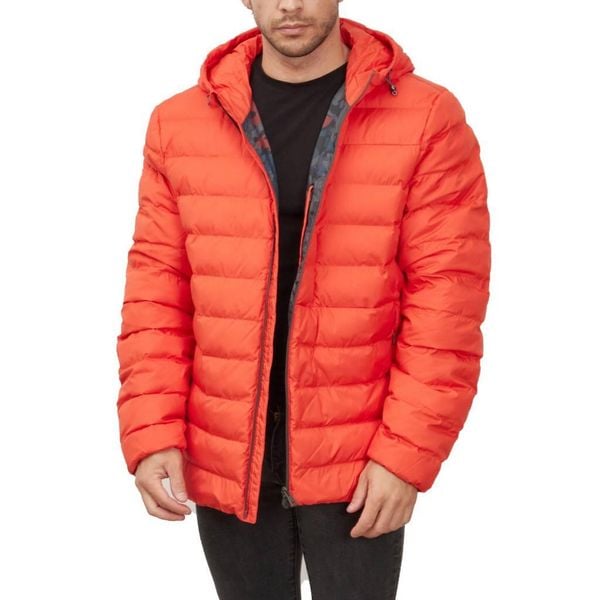 Kurtka GEOX M2628A T2937 M DENNIE HOOD JACKET Pomarańczowy. Brązowe kurtki męskie Geox, m, bez wzorów, z tkaniny, bez kaptura. Za 489.99 zł.