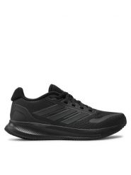 Adidas Sneakersy Runfalcon 5 J IE8586 Czarny. Czarne buty sportowe dziewczęce Adidas, bez wzorów, z materiału, bez zapięcia. Za 159.99 zł.