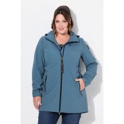 Damskie Kurtka funkcyjna HYPRAR wodoodporna trapezowy krój kaptur. Szare kurtki sportowe damskie Ulla Popken, plus size, bez wzorów, z elastanu, bez kaptura, trekkingowe. Za 740.99 zł.