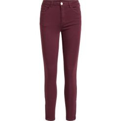 Dżinsy "Amy" - Skinny fit - w kolorze bordowym. Czerwone jeansy damskie Vila & Co. W wyprzedaży za 86.95 zł.