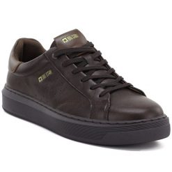 Skórzane półbuty sportowe męskie sneakersy brązowe Big Star UU174292. Brązowe półbuty na co dzień męskie Big Star, ze skóry, retro, bez zapięcia. Za 249.99 zł.