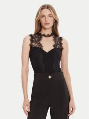 Rinascimento Body CFC0125003003 Czarny Slim Fit. Czarne bluzki damskie Rinascimento, xs, bez wzorów, z syntetyku, bez kołnierzyka, bez ramiączek. Za 299.99 zł.