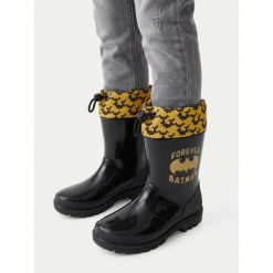Kalosze Batman. Czarne kalosze chłopięce batman, bez wzorów. Za 69.99 zł.