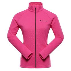 Bluza damska sportowa szybkoschnąca Alpine Pro Dozera 2. Czerwone bluzy sportowe damskie Alpine Pro, bez wzorów, bez kaptura, narciarskie. W wyprzedaży za 319.00 zł.