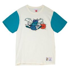 Koszulka Charlotte Hornets NBA Color Blocked. Białe koszulki sportowe męskie Mitchell & Ness, bez wzorów, bez kołnierzyka, bez ramiączek, do koszykówki. Za 238.00 zł.