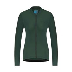 Damska koszulka z długim rękawem ELEMENT, zielony. Zielone koszulki sportowe damskie Shimano, bez wzorów, z tkaniny, rowerowe. Za 448.50 zł.