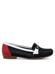 Rieker Mokasyny 40065-14 Granatowy. Niebieskie mokasyny damskie Rieker, z syntetyku. Za 289.99 zł.