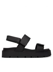 Tommy Hilfiger Sandały T3A2-34284-0326 Czarny. Czarne sandały dziewczęce Tommy Hilfiger, ze skóry, bez zapięcia. Za 359.99 zł.