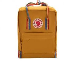 Plecak Fjallraven Kanken Rainbow Yellow Uniwersalny. Żółte plecaki damskie Fjällräven, bez wzorów, z materiału, eleganckie. Za 413.85 zł.