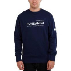 Bluza męska Fundango Warren. Niebieskie bluzy męskie Fundango, m, bez wzorów, z bawełny, bez kaptura. Za 199.90 zł.