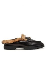 PINKO Klapki Nora 09 SD0683P186 Czarny. Czarne klapki damskie Pinko, bez wzorów, ze skóry, bez obcasa. Za 1,479.00 zł.