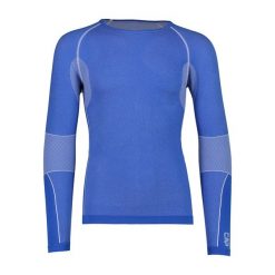 Bielizna CMP. Niebieskia bluzki z długim rękawem męskie CMP, m, bez wzorów, bez kołnierzyka. Za 196.00 zł.