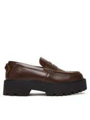 Tommy Hilfiger Loafersy Archive '01 Leather Loafer EN0EN03022 Brązowy. Brązowe mokasyny damskie Tommy Hilfiger, ze skóry. Za 569.99 zł.