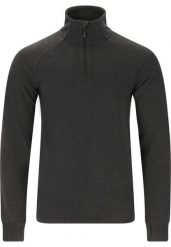 Sweter z zamkiem błyskawicznym Whistler Kajsa. Szare swetry przez głowę męskie Whistler, m, bez wzorów, z elastanu, bez kołnierzyka. Za 182.50 zł.