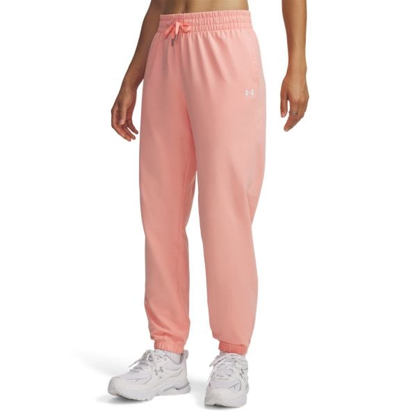 Under Armour SPORT TERRY JOGGER Spodnie dresowe damskie. Czerwone spodnie dresowe damskie Under Armour, l, bez wzorów, z dresówki, na fitness i siłownię. W wyprzedaży za 149.99 zł.