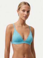 Calvin Klein Swimwear Góra od bikini LV00Q61208 Niebieski. Niebieskie bikini damskie Calvin Klein Swimwear, s, bez wzorów. Za 249.99 zł.