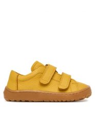 Froddo Półbuty Barefoot Baze G3130284-6 S Żółty. Żółte półbuty chłopięce Froddo, bez wzorów, ze skóry, bez zapięcia. Za 348.99 zł.