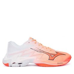 Buty halowe Mizuno. Pomarańczowe buty sportowe męskie Mizuno, bez zapięcia, mizuno wave. Za 689.99 zł.