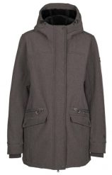 Trespass Anza - Damska kurtka softshellowa Dark Grey Marl. Szare kurtki damskie Trespass, xs, bez wzorów, z futra, bez kaptura. Za 281.80 zł.