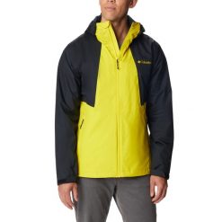 Kurtka przeciwdeszczowa męska Columbia Inner Limits II. Brązowe kurtki męskie Columbia, m, bez wzorów, trekkingowe. Za 249.99 zł.