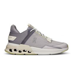 Sneakersy damskie ON Cloudnova Flux. Szare obuwie sportowe damskie On, bez wzorów, do biegania. Za 598.99 zł.