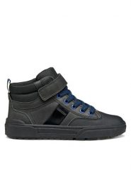 Geox Sneakersy J Weemble J56HAA 0MEFU C9999 S Czarny. Czarne buty sportowe chłopięce Geox, bez wzorów, ze skóry, bez zapięcia. Za 179.99 zł.
