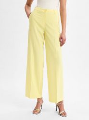 More & More spodnie z tkaniny modułowej Kobiety żółty, 36. Żółte spodnie materiałowe damskie More & More, bez wzorów, z bawełny. Za 279.95 zł.