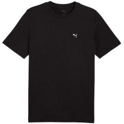 T-shirt Męski ESS Elevated. Czarne koszulki sportowe męskie Puma, m, bez wzorów, bez kołnierzyka, bez ramiączek, trekkingowe. Za 120.99 zł.