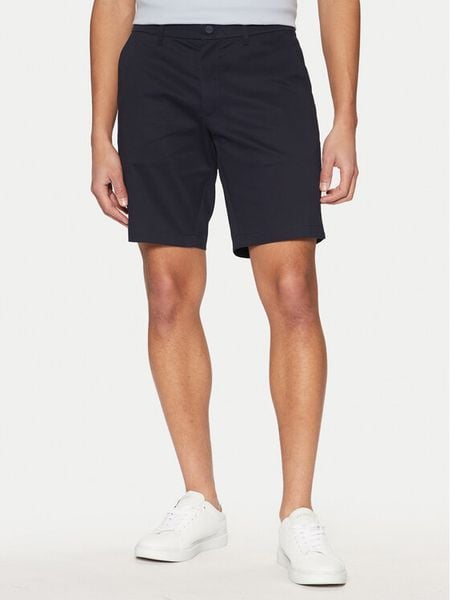 Calvin Klein Szorty materiałowe K10K114071 Granatowy Slim Fit. Niebieskie szorty męskie Calvin Klein, m, bez wzorów, z bawełny. Za 219.99 zł.