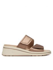 Caprice Klapki 9-27207-46 Brązowy. Brązowe klapki damskie Caprice, bez wzorów, ze skóry, bez obcasa. Za 206.99 zł.