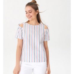 Bluzka typu cold shoulder - Wielobarwn. Bluzki damskie House. Za 39.99 zł.