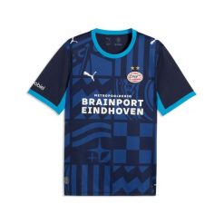Trzecia koszulka PSV Eindhoven 2026/27. Niebieskie koszulki sportowe męskie Puma, l, bez wzorów, bez kołnierzyka, bez ramiączek, do piłki nożnej. Za 431.00 zł.