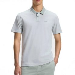 HUGO BOSS PEOXFORDNEW Zielony. Zielone koszulki polo męskie Hugo Boss, m, bez wzorów, z tkaniny, bez ramiączek. Za 326.99 zł.