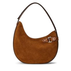 Torebka LAUREN RALPH LAUREN. Brązowe torebki do ręki damskie Lauren Ralph Lauren, bez wzorów, klasyczne, bez dodatków. Za 1,359.00 zł.