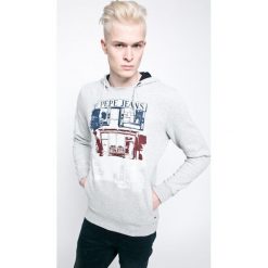 Pepe Jeans - Bluza. Szare bluzy męskie Pepe Jeans, z nadrukiem, z bawełny. W wyprzedaży za 199.90 zł.