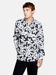 Sisley Koszula 5YH7SQ030 Kolorowy Regular Fit. Koszule męskie Sisley, m, bez wzorów, z bawełny, bez kołnierzyka, bez ramiączek. Za 139.99 zł.