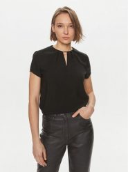 Calvin Klein Bluzka K20K207062 Czarny Regular Fit. Czarne bluzki damskie Calvin Klein, bez wzorów, z syntetyku, bez kołnierzyka, bez ramiączek. Za 419.99 zł.