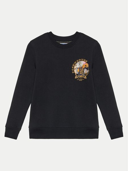 Jack & Jones Junior Bluza Skull Rock 12259869 Czarny Standard Fit. Czarne bluzy dla chłopców Jack & Jones Junior, bez wzorów, z bawełny, bez ramiączek, bez kaptura. Za 59.99 zł.