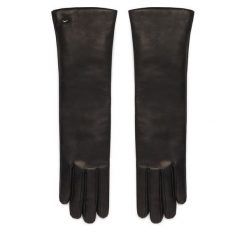 Rękawiczki Weekend Max Mara. Czarne rękawiczki damskie Weekend Max Mara, bez wzorów. Za 744.99 zł.
