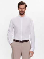 Casual Friday Koszula 20504348 Biały Regular Fit. Białe koszule męskie Casual Friday, m, bez wzorów, ze lnu, casualowe, bez kołnierzyka, bez ramiączek. Za 409.99 zł.