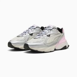 Buty sportowe damskie Puma FADE NITRO LS 40620309. Szare obuwie sportowe damskie Puma, bez wzorów, z gumy, do biegania. Za 386.63 zł.