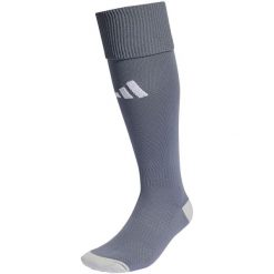 Getry piłkarskie Adidas Milano 23. Szare legginsy sportowe męskie Adidas, bez wzorów, do piłki nożnej. Za 32.86 zł.