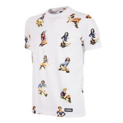 Koszulka dla dorosłych - Calcio Donna - Biały. Białe koszulki sportowe męskie COPA FOOTBALL, xl, bez wzorów, bez kołnierzyka, bez ramiączek, do piłki nożnej. Za 211.98 zł.