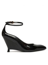 PINKO Czółenka Gwen 05 SD0643P050 Czarny. Czarne czółenka damskie Pinko, bez wzorów, ze skóry, bez obcasa, bez zapięcia. Za 1,179.00 zł.