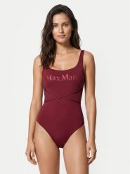 Max Mara Beachwear Strój kąpielowy Carisma 2616831229 Bordowy. Czerwone kostiumy jednoczęściowe damskie Max Mara Beachwear, bez wzorów, z syntetyku. Za 899.99 zł.
