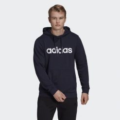 Bluza z kapturem Męska Essentials French Terry. Białe bluzy męskie Adidas, m, bez wzorów, z kapturem. Za 199.00 zł.